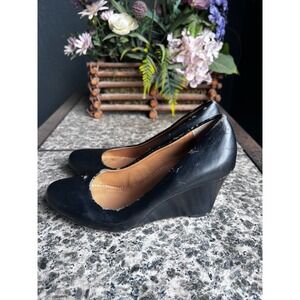 Nine West Black Wedges Size‎ 6.5